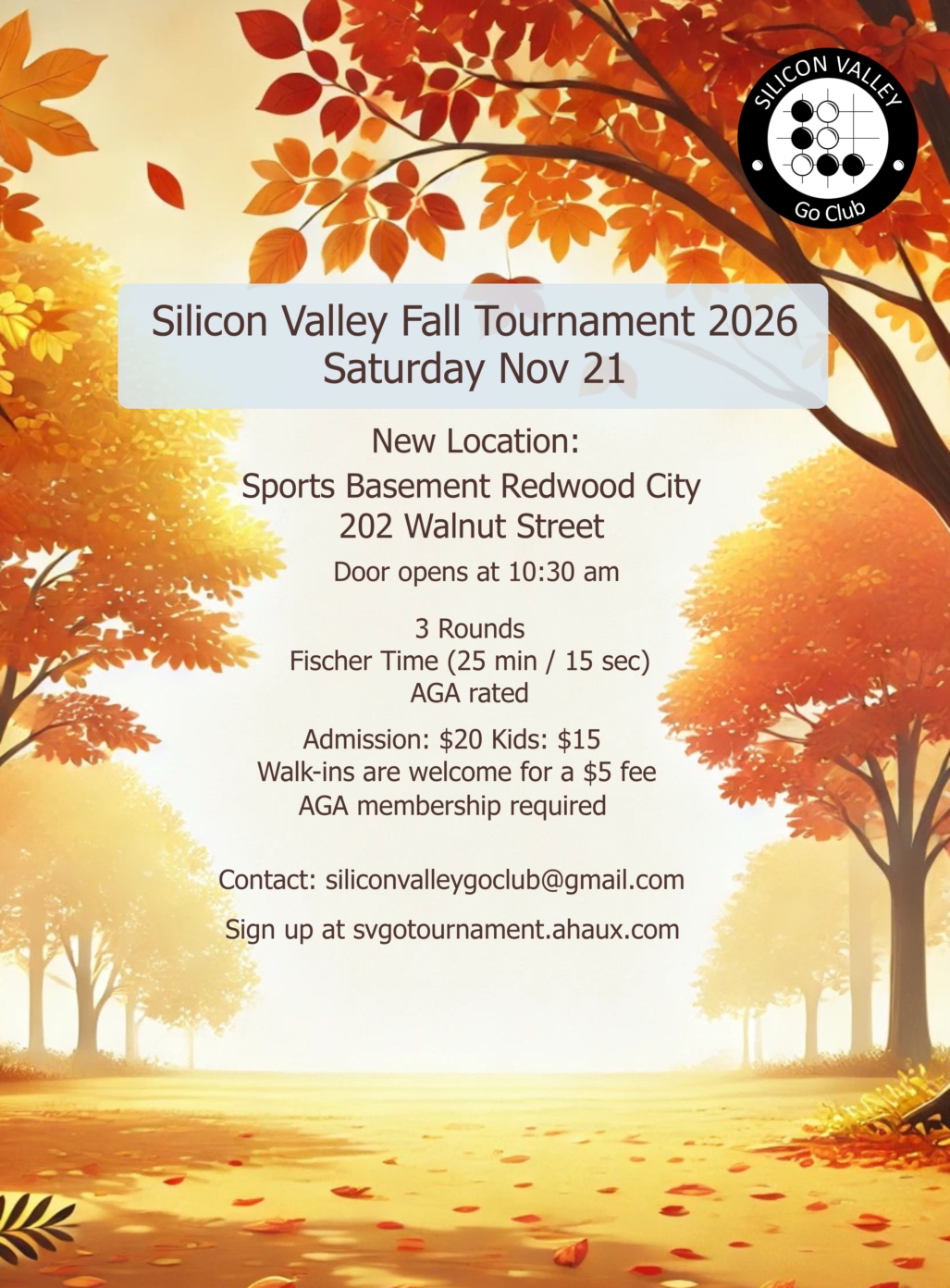 Silicon Valley Tournament poster